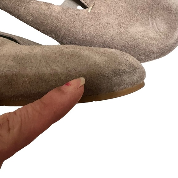 Eileen Fisher Taupe Suede Hidden Wedge Size 9 - Picture 14 of 14